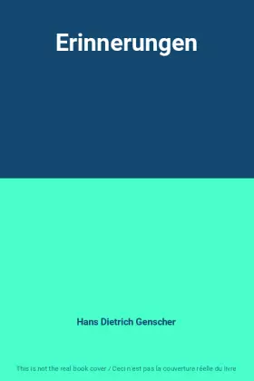 Couverture du produit · Erinnerungen