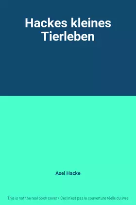 Couverture du produit · Hackes kleines Tierleben