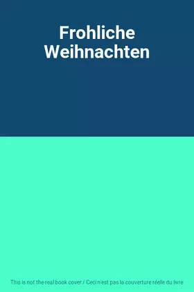 Couverture du produit · Frohliche Weihnachten