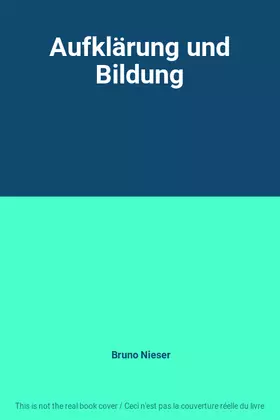 Couverture du produit · Aufklärung und Bildung