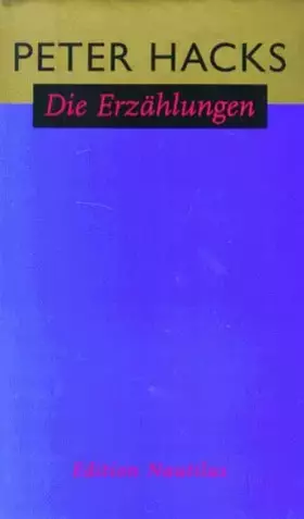 Couverture du produit · Die Erzählungen