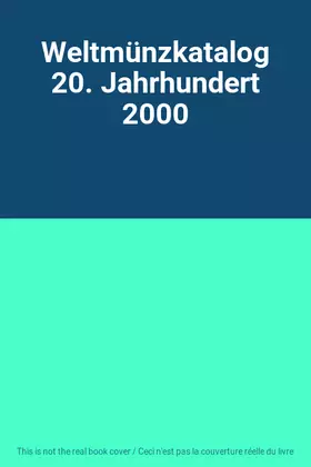 Couverture du produit · Weltmünzkatalog 20. Jahrhundert 2000