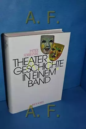 Couverture du produit · Theatergeschichte in einem Band