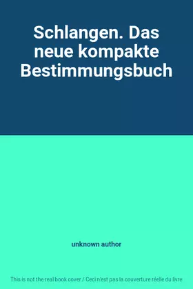 Couverture du produit · Schlangen. Das neue kompakte Bestimmungsbuch