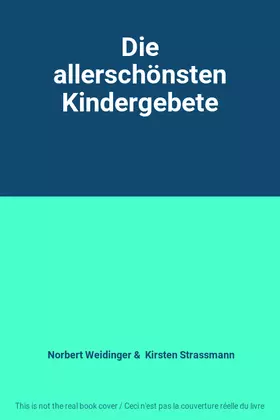 Couverture du produit · Die allerschönsten Kindergebete