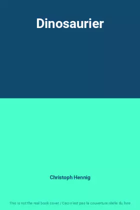 Couverture du produit · Dinosaurier