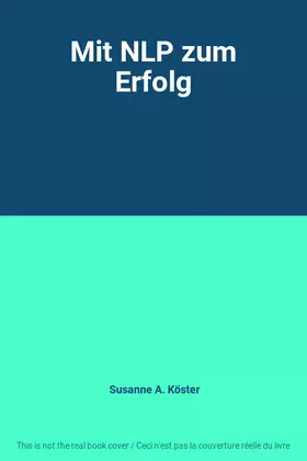 Couverture du produit · Mit NLP zum Erfolg