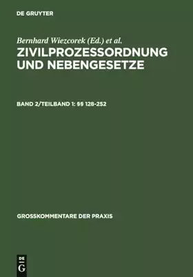 Couverture du produit · §§ 128-252: Band Ii/1 128-252 (Großkommentare der Praxis)
