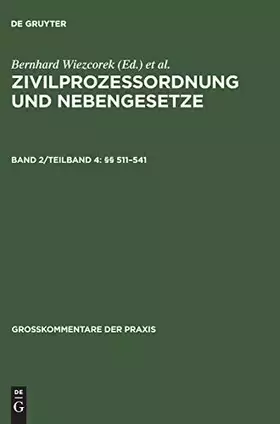 Couverture du produit · §§ 511–541 (Großkommentare der Praxis)