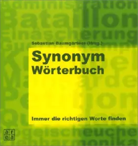 Couverture du produit · Synonym-Wörterbuch.