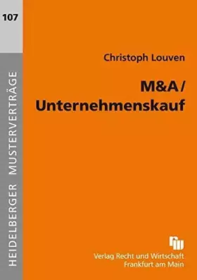 Couverture du produit · M & A / Unternehmenskauf