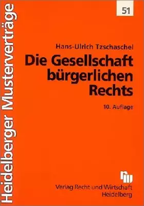 Couverture du produit · Die Gesellschaft bürgerlichen Rechts