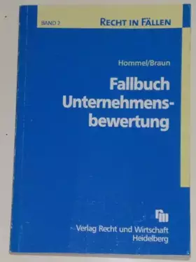 Couverture du produit · Fallbuch Unternehmensbewertung