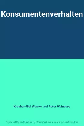 Couverture du produit · Konsumentenverhalten