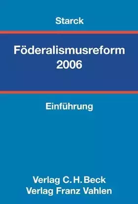 Couverture du produit · Föderalismusreform: Eine Einführung