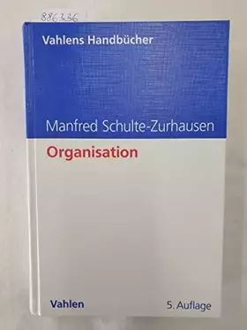 Couverture du produit · Organisation
