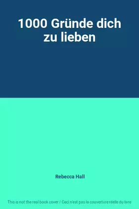 Couverture du produit · 1000 Gründe dich zu lieben