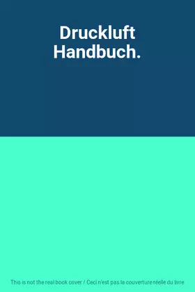 Couverture du produit · Druckluft Handbuch.