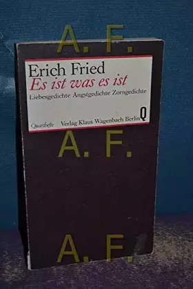 Couverture du produit · Es ist was es ist