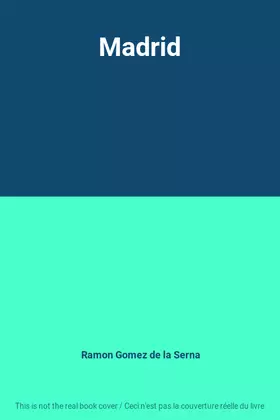 Couverture du produit · Madrid