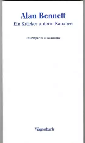 Couverture du produit · Ein Kräcker unterm Kanapee (Salto)