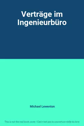 Couverture du produit · Verträge im Ingenieurbüro