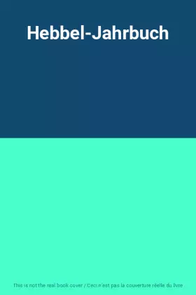 Couverture du produit · Hebbel-Jahrbuch