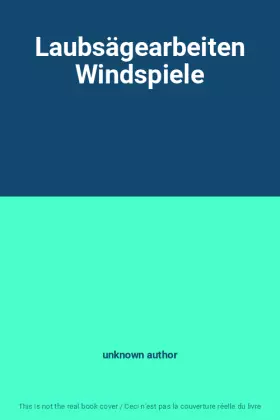 Couverture du produit · Laubsägearbeiten Windspiele