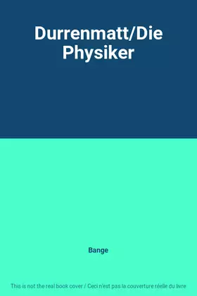 Couverture du produit · Durrenmatt/Die Physiker