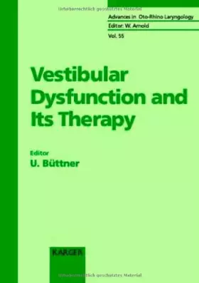 Couverture du produit · Vestibular Dysfunction and Its Therapy