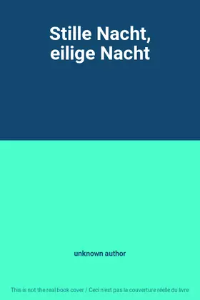 Couverture du produit · Stille Nacht, eilige Nacht