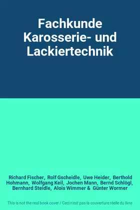 Couverture du produit · Fachkunde Karosserie- und Lackiertechnik