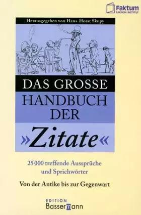 Couverture du produit · Das grosse Handbuch der Zitate
