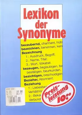 Couverture du produit · Lexikon der Synonyme
