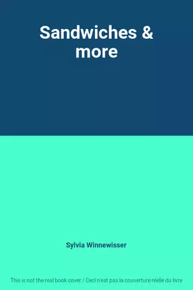 Couverture du produit · Sandwiches & more