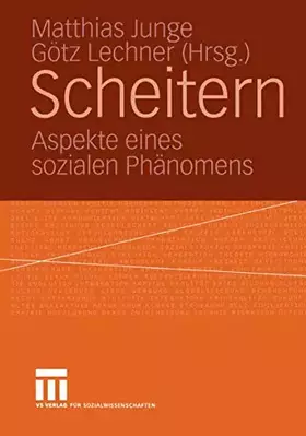 Couverture du produit · Scheitern: Aspekte eines sozialen Phänomens