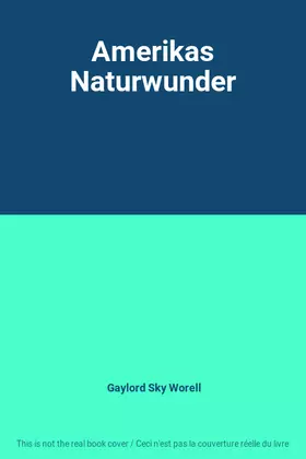 Couverture du produit · Amerikas Naturwunder