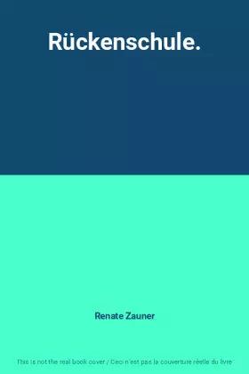 Couverture du produit · Rückenschule.