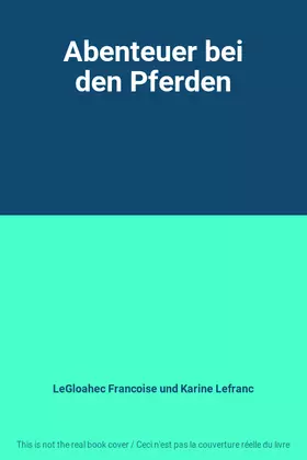 Couverture du produit · Abenteuer bei den Pferden