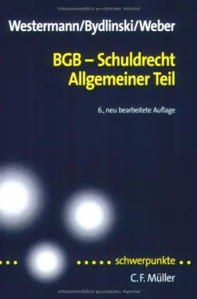 Couverture du produit · BGB-Schuldrecht. Allgemeiner Teil