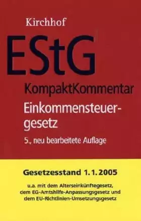 Couverture du produit · EStG KompaktKommentar (Heidelberger Kommentar)