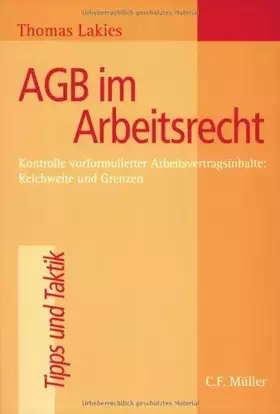 Couverture du produit · AGB im Arbeitsrecht