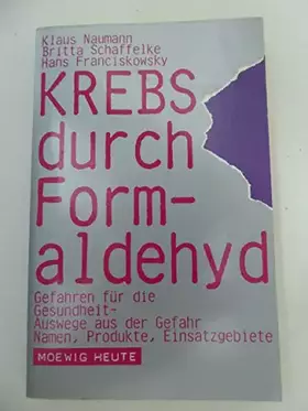 Couverture du produit · Krebs durch Formaldehyd
