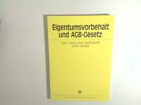 Couverture du produit · Eigentumsvorbehalt und AGB-Gesetz