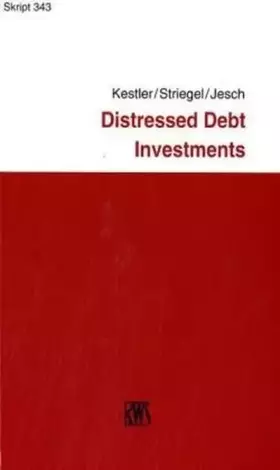 Couverture du produit · Distressed Debt Investments (RWS-Skript)