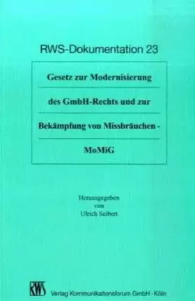 Couverture du produit · MoMiG (RWS-Dokumentation)