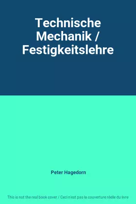 Couverture du produit · Technische Mechanik / Festigkeitslehre