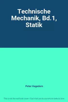 Couverture du produit · Technische Mechanik, Bd.1, Statik