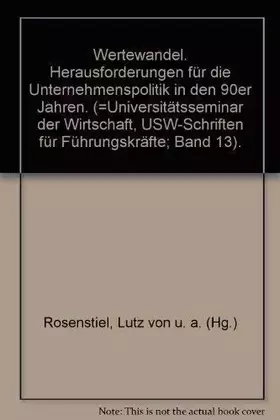 Couverture du produit · Wertewandel