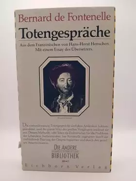 Couverture du produit · Totengespräche (Die Andere Bibliothek)